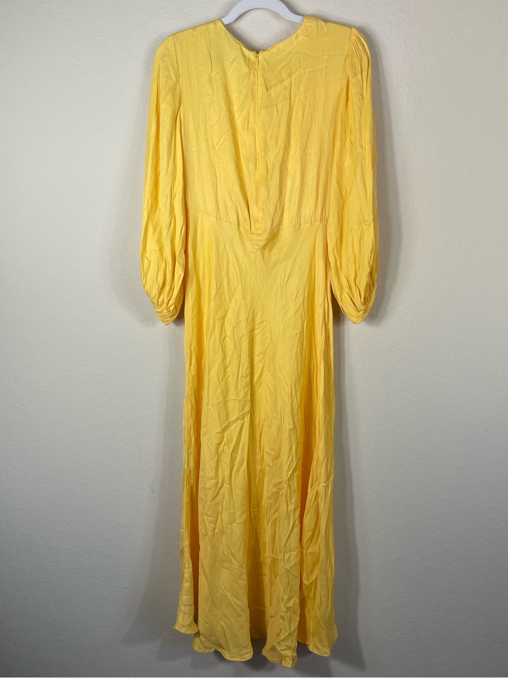 Farm Rio Bead Embellished Draped Satin Midi Dress Size Medium - Picture 7 of 11